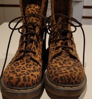 Dr. Martens Brown Leopard Boots